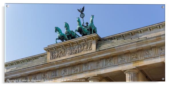 Brandenburg Gate in Berlin Germany Acrylic by Marcin Rogozinski
