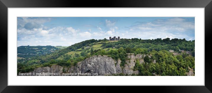 Riber Castle Matlock Framed Mounted Print by Rick Bowden