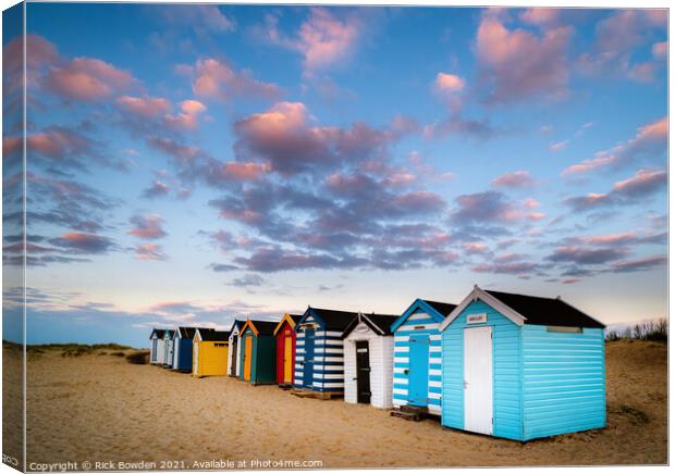 Southwold Row Canvas Print by Rick Bowden