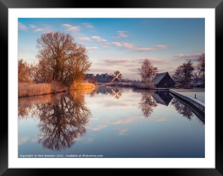 Winter Beauty at Boardmans Mill Framed Mounted Print by Rick Bowden
