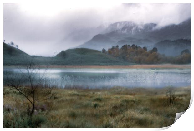 Mist, mountain and moor  Print by Steve Taylor