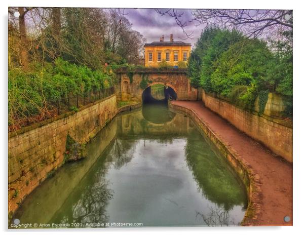Sidney Gardens Bath, England  Acrylic by Arion Espinola