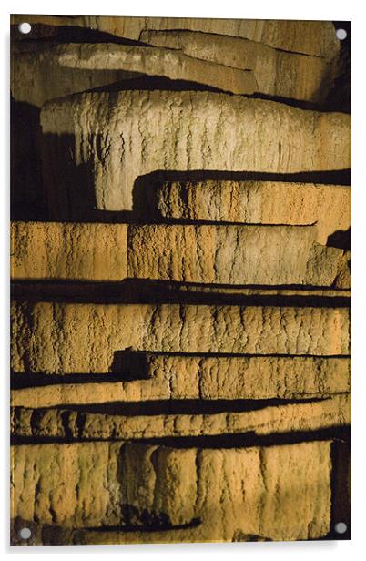 Limestone stacks Acrylic by Ian Middleton