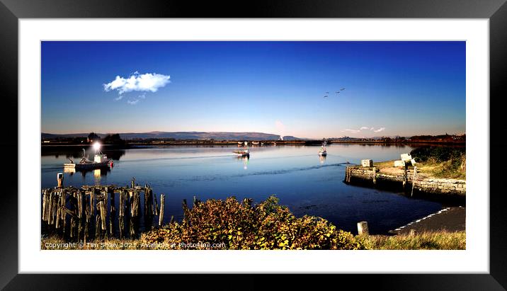 Alloa Harbour in the Morning Light  Framed Mounted Print by Tim Shaw