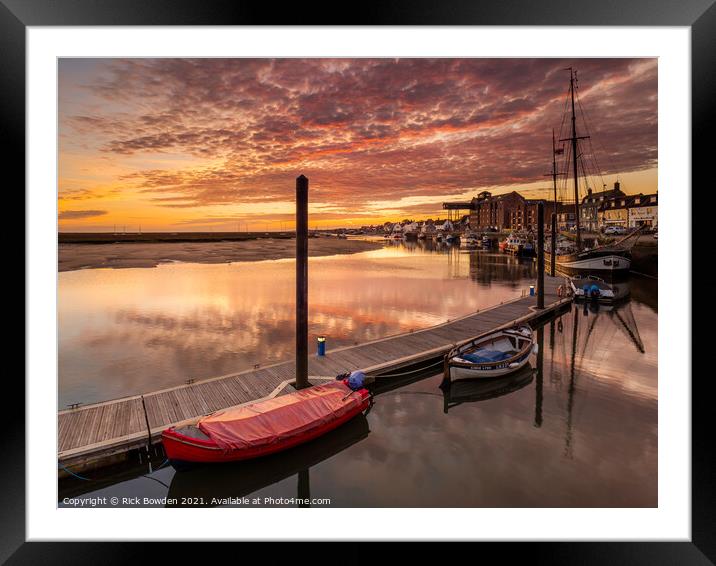 Wells Harbour North Norfolk Framed Mounted Print by Rick Bowden