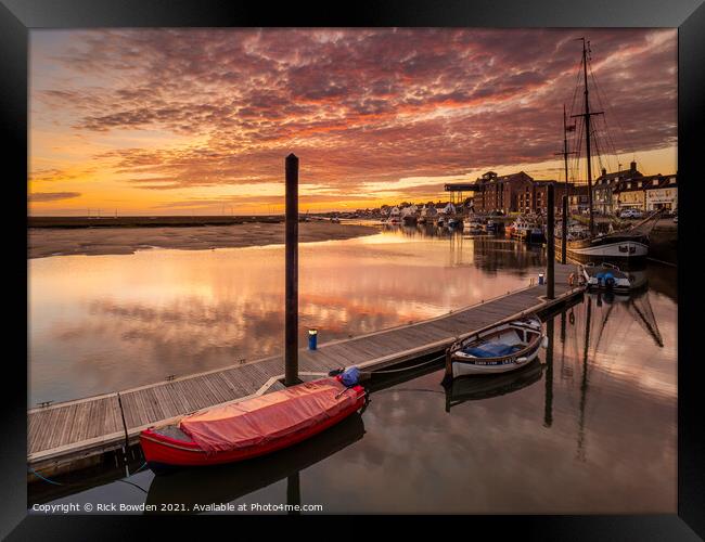 Wells Harbour North Norfolk Framed Print by Rick Bowden