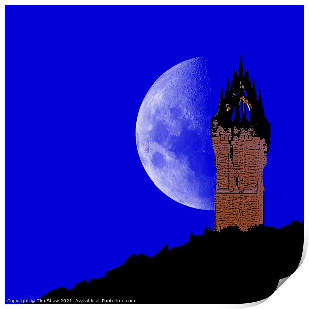 Wallace Monument Abstract Print by Tim Shaw