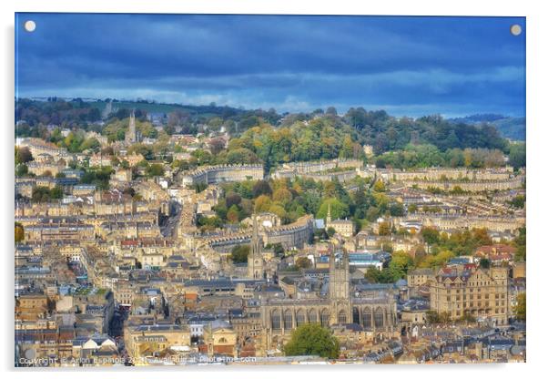 View of Bath, Somerset,England  Acrylic by Arion Espinola