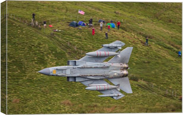 RAF Tornado in the Mach Loop Canvas Print by Rory Trappe