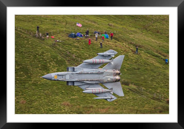 RAF Tornado in the Mach Loop Framed Mounted Print by Rory Trappe