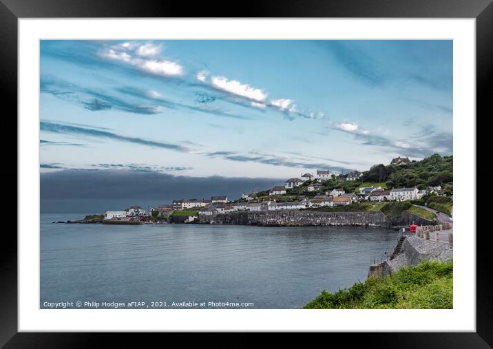 Coverack Evening Framed Mounted Print by Philip Hodges aFIAP ,