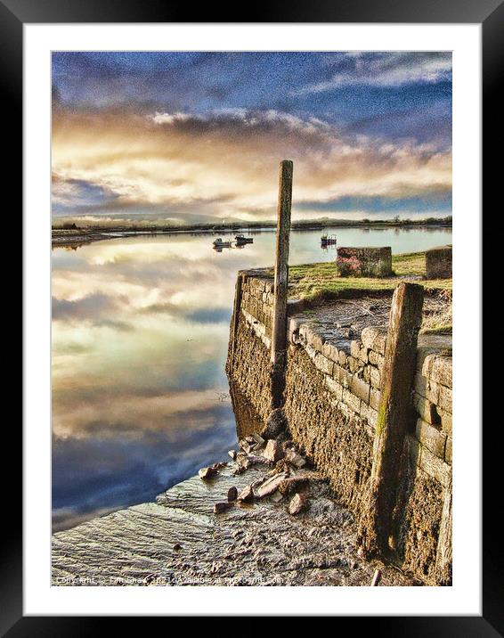 Alloa Old Harbour wall Framed Mounted Print by Tim Shaw