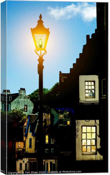 Lamplight Supper Canvas Print by Tim Shaw