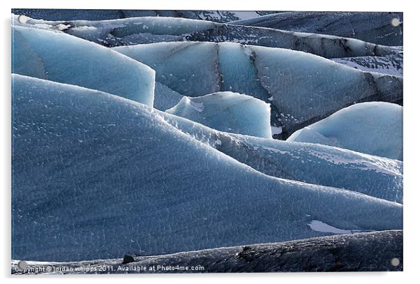 Glacier Close Up Acrylic by jordan whipps