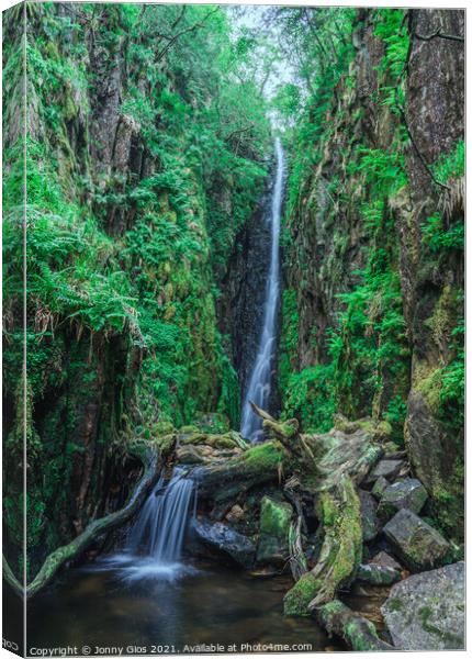 Tranquil Waterfall  Canvas Print by Jonny Gios