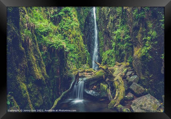 Valley of Waterfalls Framed Print by Jonny Gios