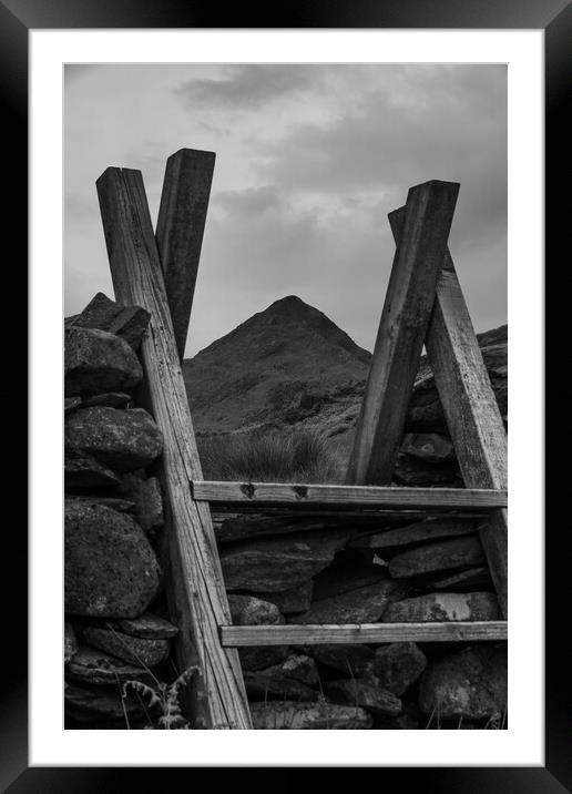 Heading up Cnicht Framed Mounted Print by Liam Neon