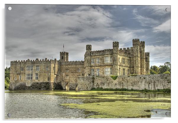 Leeds Castle Kent Acrylic by David French