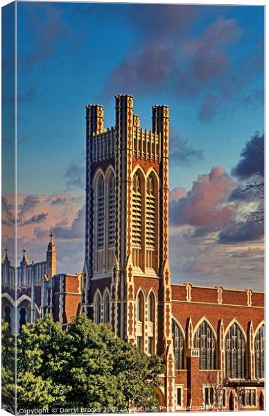 Classic Church Architecture Canvas Print by Darryl Brooks