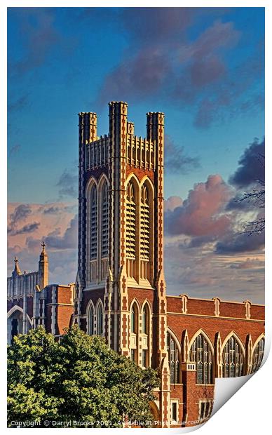 Classic Church Architecture Print by Darryl Brooks