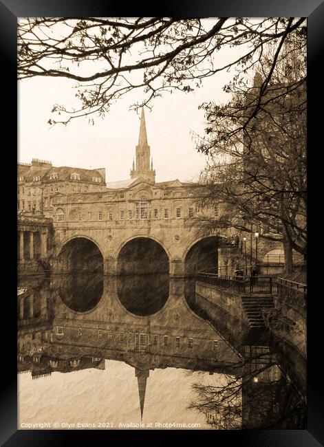 Pulteney Bridge Framed Print by Glyn Evans