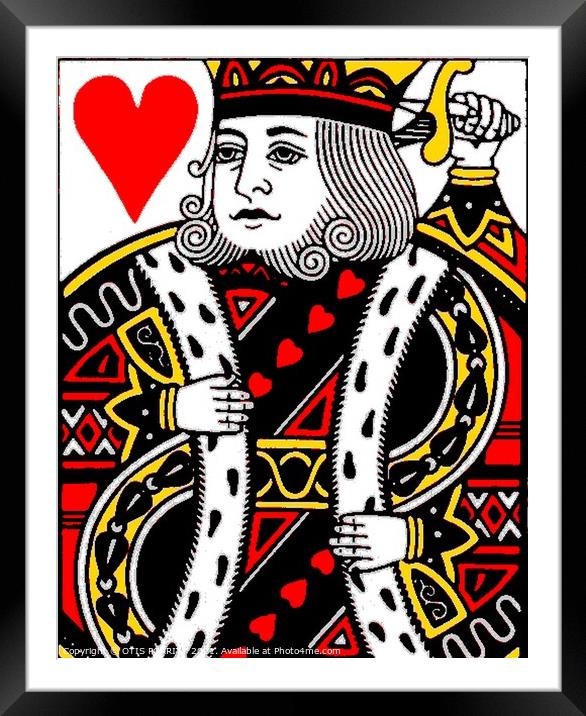 KING OF HEARTS (LARGE) Framed Mounted Print by OTIS PORRITT