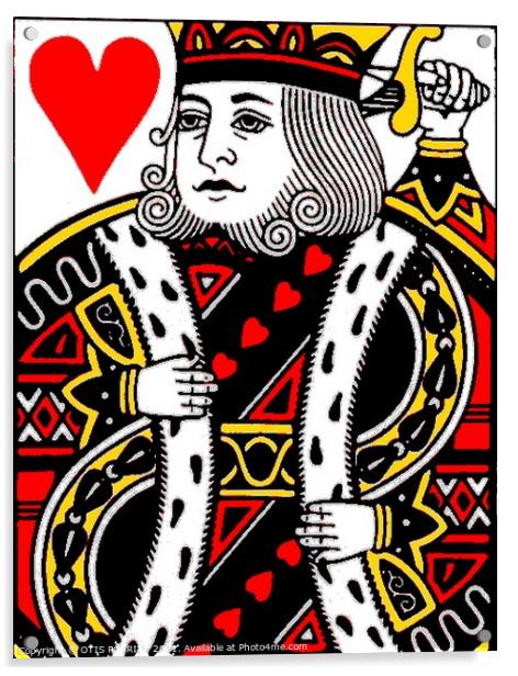 KING OF HEARTS (LARGE) Acrylic by OTIS PORRITT