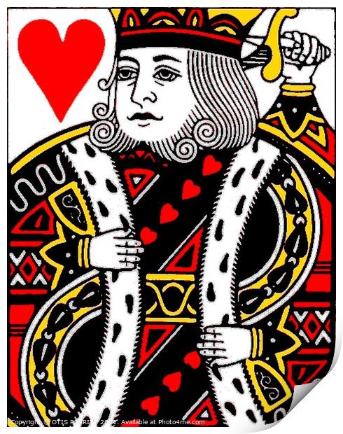 KING OF HEARTS (LARGE) Print by OTIS PORRITT