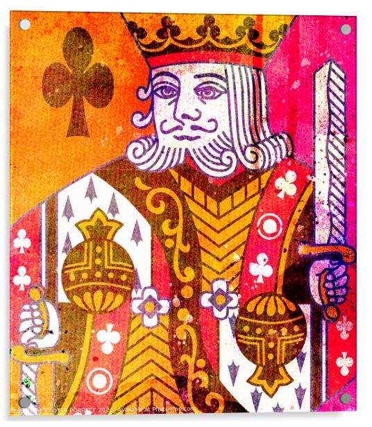 KING OF CLUBS (2) Acrylic by OTIS PORRITT