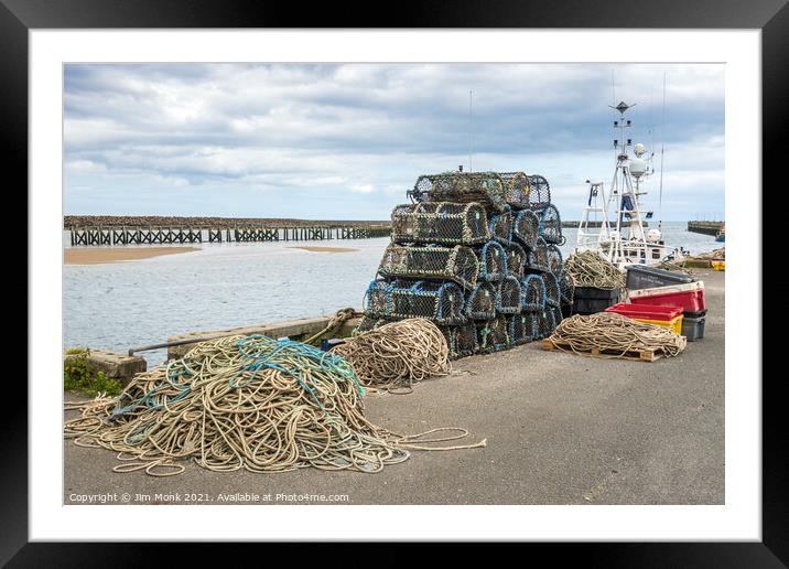 Amble Harbour Framed Mounted Print by Jim Monk