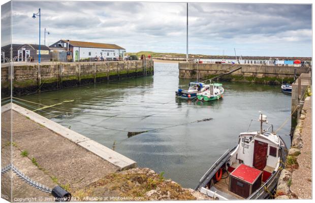 Amble Harbour, Northumberland Canvas Print by Jim Monk