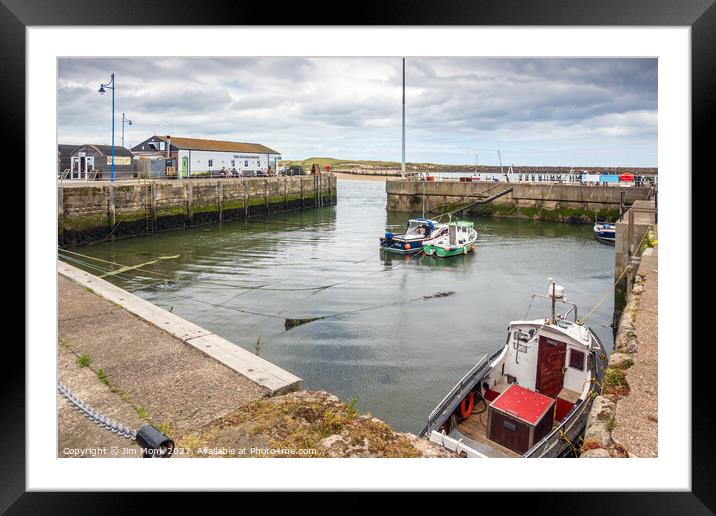 Amble Harbour, Northumberland Framed Mounted Print by Jim Monk