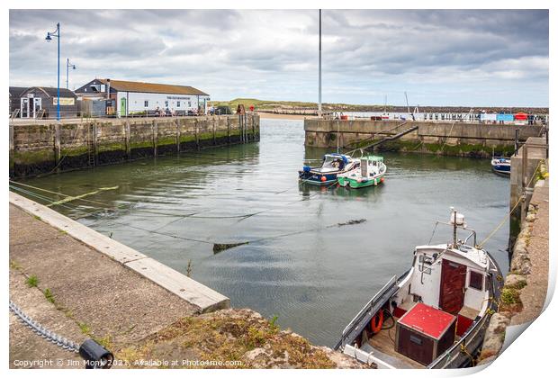 Amble Harbour, Northumberland Print by Jim Monk