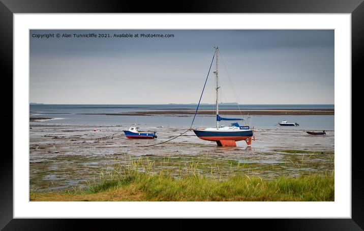 Lindisfarne Framed Mounted Print by Alan Tunnicliffe