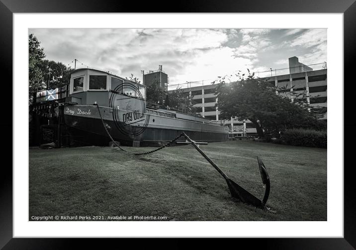 Anchors Aweigh - The Drydock pub - Leeds Framed Mounted Print by Richard Perks