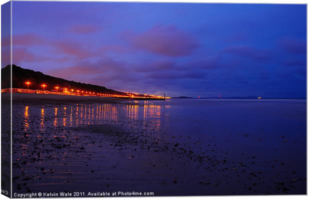 Beach reflection before sunrise Canvas Print by Kelvin Futcher 2D Photography