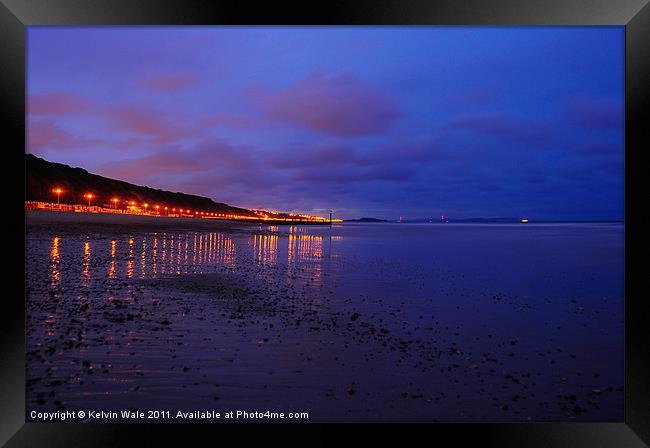 Beach reflection before sunrise Framed Print by Kelvin Futcher 2D Photography