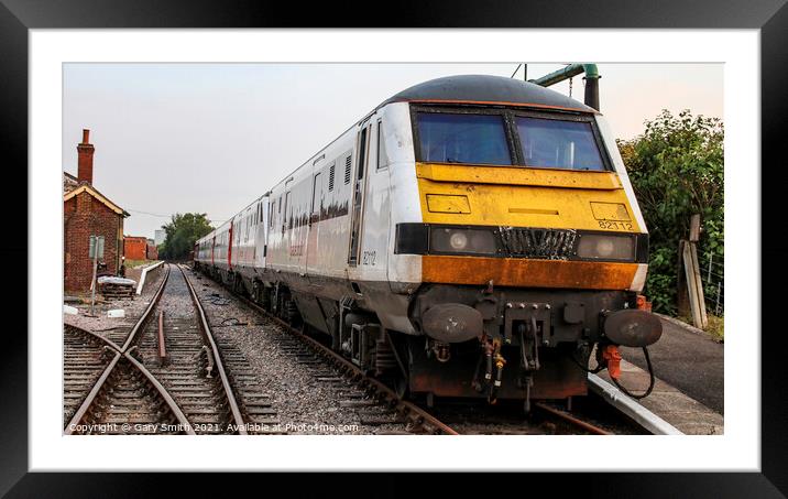 Greater Anglia Train 82112 at Mid Norfolk Railway Museum Framed Mounted Print by GJS Photography Artist