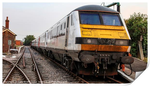 Greater Anglia Train 82112 at Mid Norfolk Railway Museum Print by GJS Photography Artist