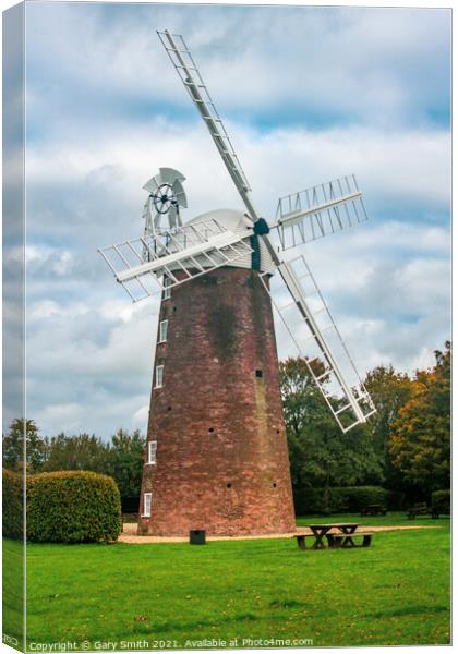Dereham Windmill Canvas Print by GJS Photography Artist