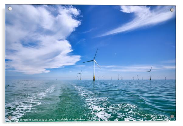 Kentish Flats Offshore Wind Farm Acrylic by Wight Landscapes