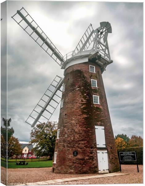 Dereham Windmill Canvas Print by GJS Photography Artist