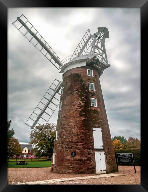 Dereham Windmill Framed Print by GJS Photography Artist