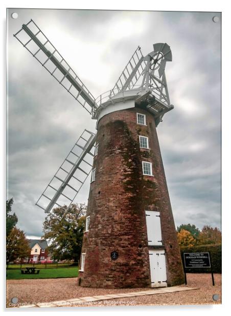 Dereham Windmill Acrylic by GJS Photography Artist