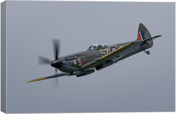 Supermarine Spitfire TE311 Canvas Print by J Biggadike