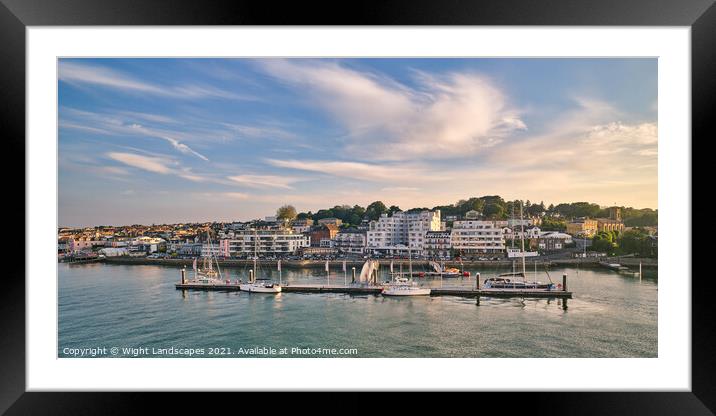 Trinity Landing Cowes Isle Of Wight. Framed Mounted Print by Wight Landscapes