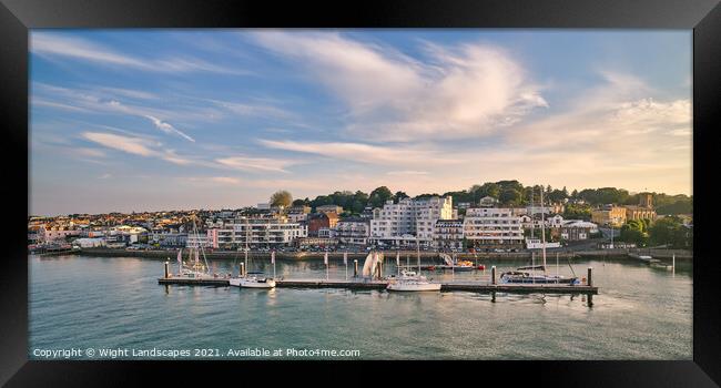 Trinity Landing Cowes Isle Of Wight. Framed Print by Wight Landscapes