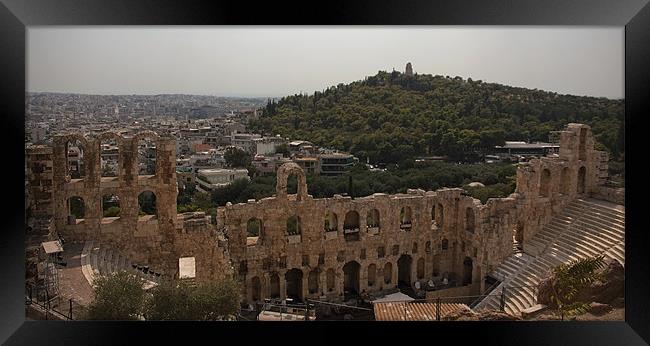Looking South West from the Acropolis Framed Print by Tom Gomez