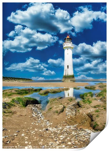 New Brighton Lighthouse Print by Joanne Wilde
