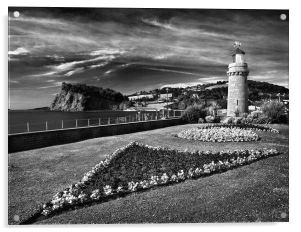 Teignmouth Lighthouse Acrylic by Darren Galpin